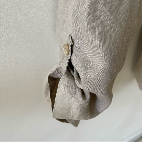 Jones New York Linen Cargo Button Detail Pants - Picture 10 of 15